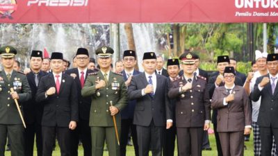 Upacara Hari Bhayangkara Ke-77, Polri Presisi untuk Negeri Pemilu Damai Menuju Indonesia Maju