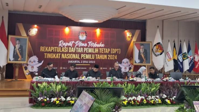 KPU Gelar Rapat Penetapan DPT Pemilu 2024