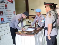 Kapolres Buleleng Pimpin Sertijab Wakapolres, Kabag, Kasat dan Kapolsek