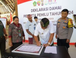 Deklarasi Pemilu Damai dan Kondusif di Jembrana