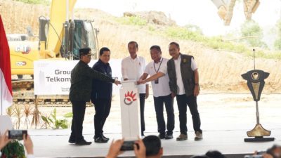 Presiden Groundbreaking Telkom Smart Office di IKN