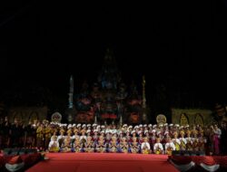Sanggar Tari Wredhi Kumara Jaya Tampil Memukau dalam Parade Gong Kebyar Wanita PKB Ke-46