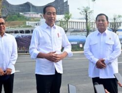 Presiden Jokowi dan Menhan Prabowo Tinjau Progres Pembangunan IKN