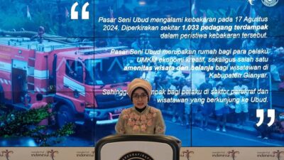 Kemenparekraf Harapkan Pasar Seni Ubud segera Beroperasi kembali Usai Kebakaran