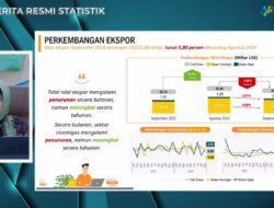 September 2024, Ekspor Indonesia Turun 5,80 Persen