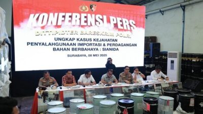 Sianida Ilegal Jatim Terbongkar, Omzet Rp 59 Miliar